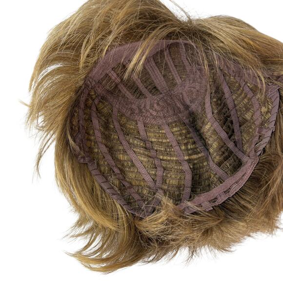 Hair Topper Wig 8 inch Light Brown Bangs Thinning Hair Women Clip In - Picture 10 of 10